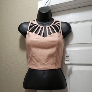 Charlotte Russe Caged crop top